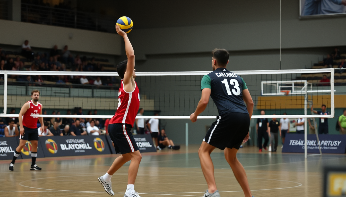 Main art studio: Voleybolcu birini çiz resim ultra gerçek olsun. Boy 192 Kg 89 Tam kumral kaslar belirgin (abartı olmasın) Saçları hafif kıvırcık olsun arkadan görüntü
