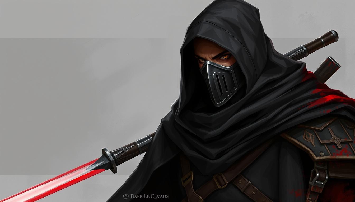 Character idea created from the prompt: original character design, detailed outfit and accessories, expressive personality, A sith Like Warrior with a dark and mysteriös vibe and a