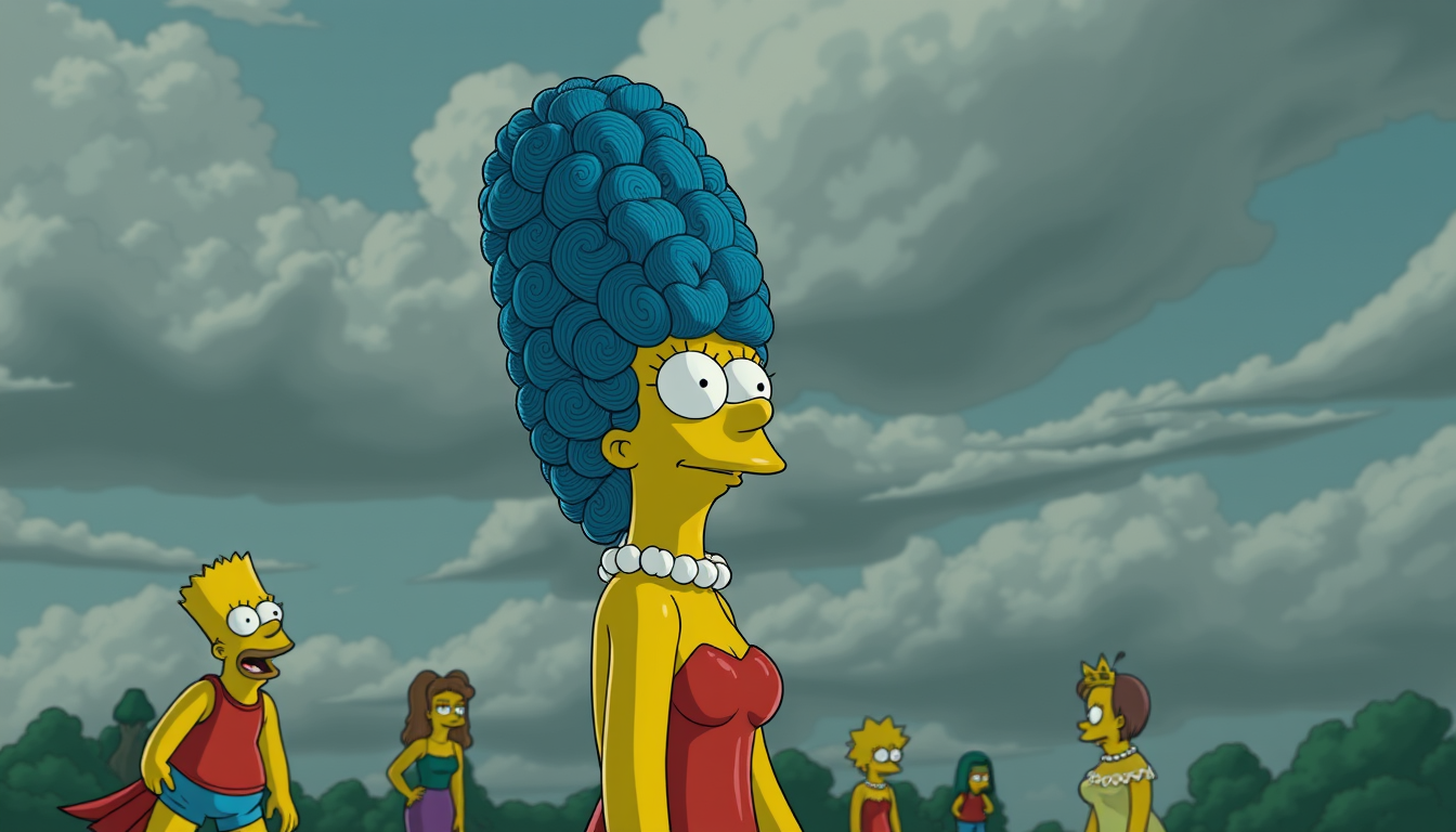 Main art studio: marge simpson, gigantic butt,
