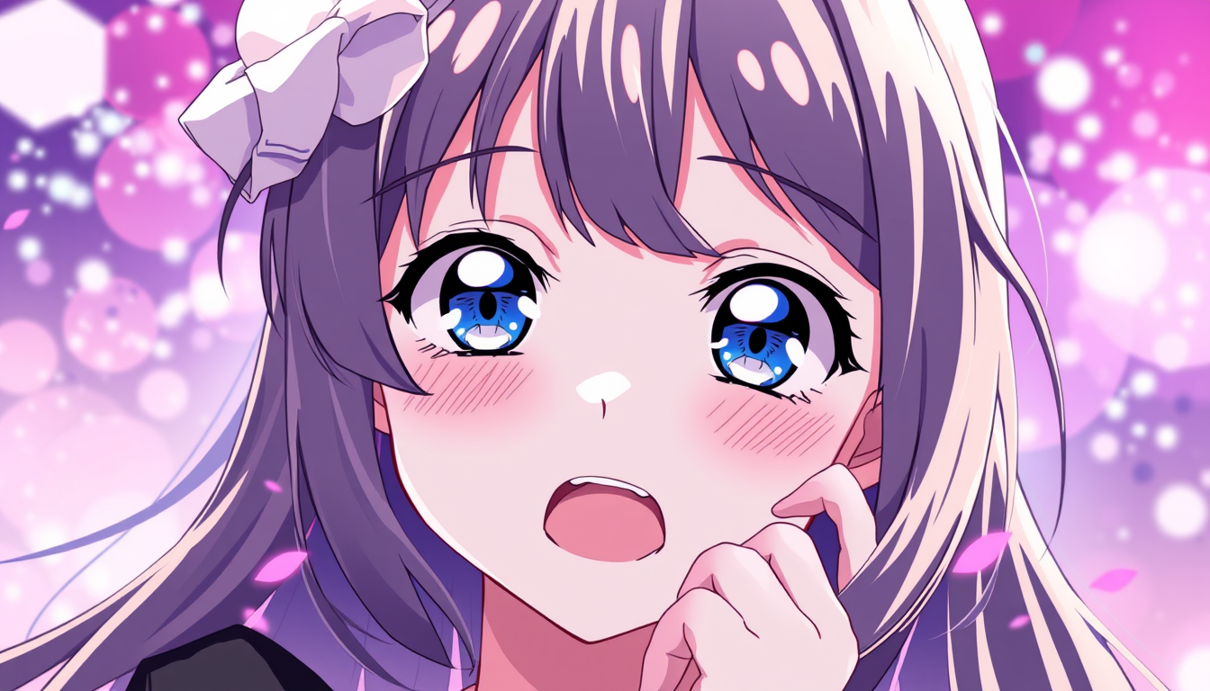 Anime idea: anime style, vibrant colors, expressive eyes, Fait une fille qui se massturbe et cri tout en ejaculant partout , detailed anime illustration