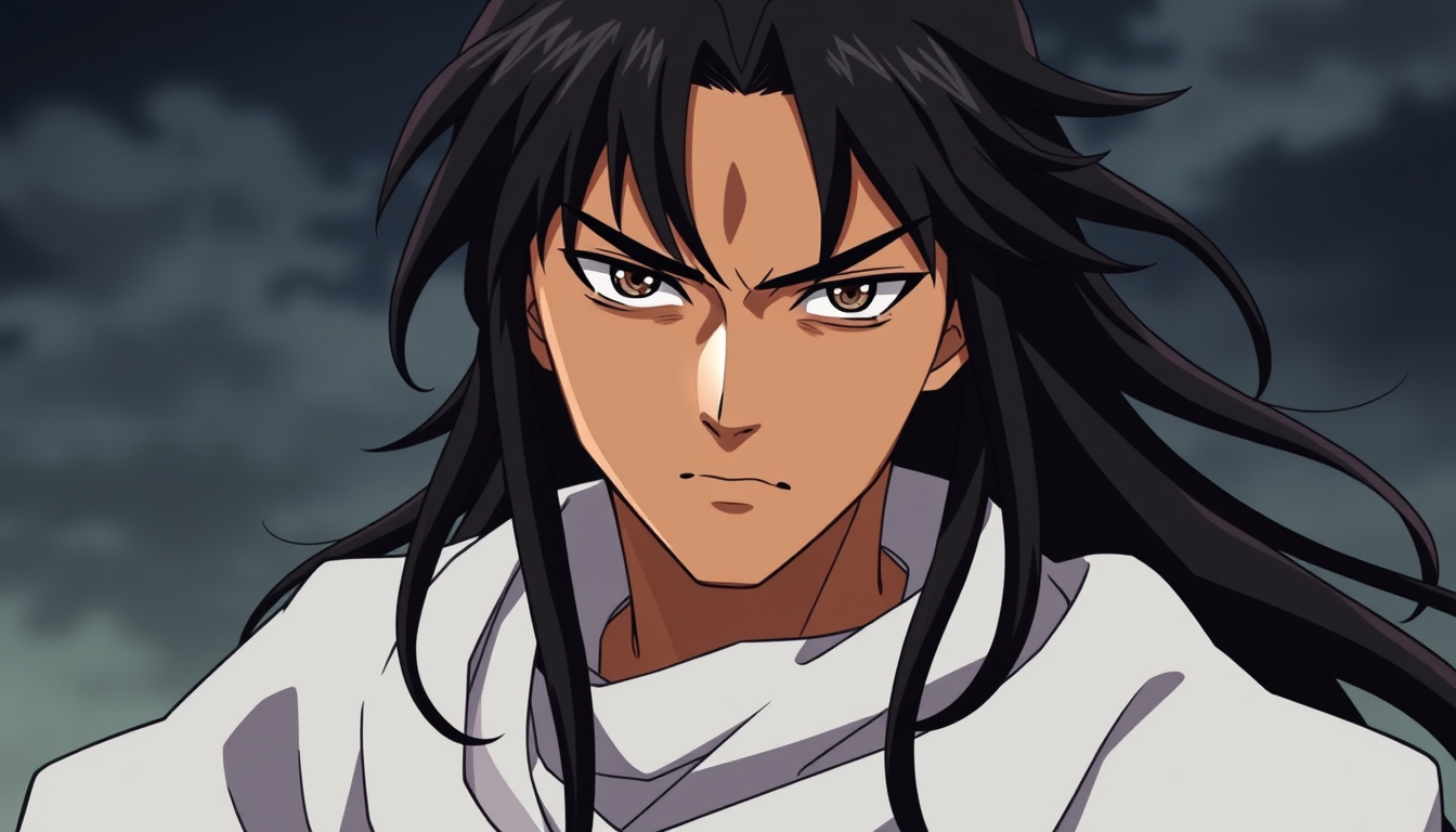 Anime Characters idea: an anime character with a legible silhouette, controlled costume language, and expressive face, deliberate composition, Sairen Vhal is someone who was