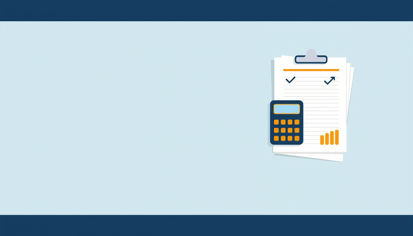 AI Art prompt example created from the prompt: Wide horizontal 16:9 cover background illustration for a professional bookkeeping and accounting services community. Clean modern flat edito