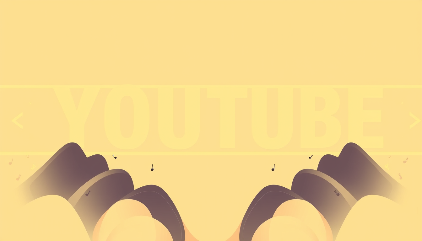 YouTube Banner idea created from the prompt: youtube channel banner, wide 16:9 composition, bold branding graphics, ich brauche ein banner für ein ki musik kanal der richtig top aussieh