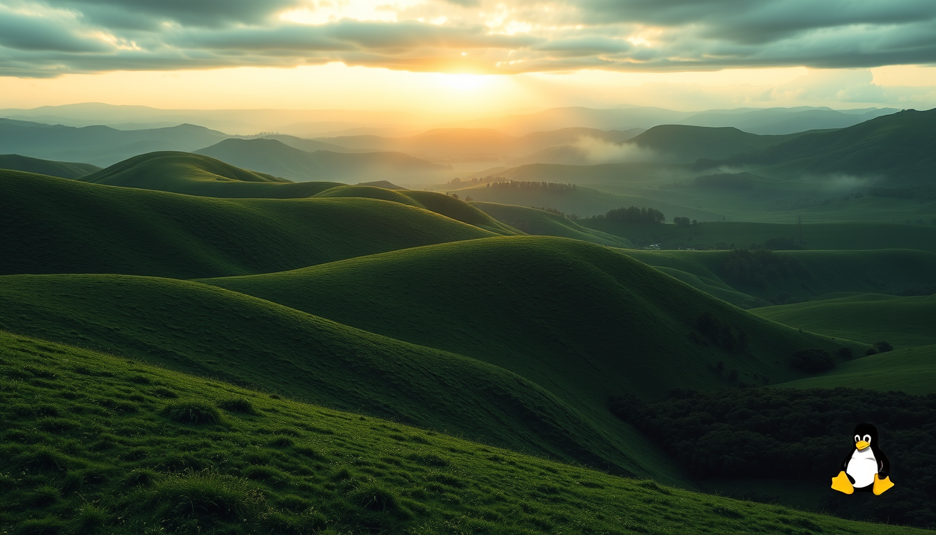 Wallpaper idea created from the prompt: wallpaper artwork, wide atmospheric scene or bold pattern, high detail, a shades of green landscape with a small blended in but clear to see
