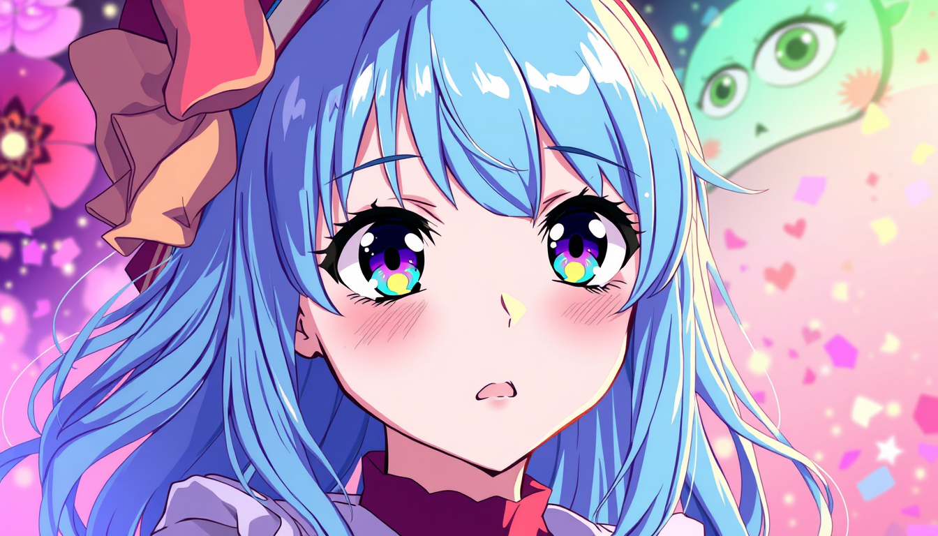 Anime idea: anime style, vibrant colors, expressive eyes, Some thing nfsw , detailed anime illustration