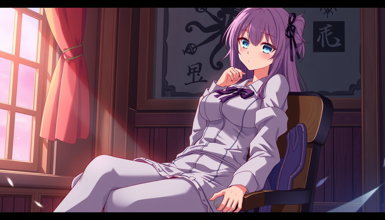 Main art studio: Anime female tied to chair