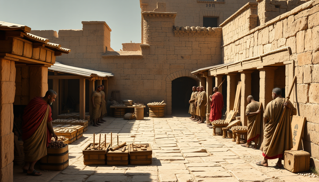 Main art studio: An ancient roman slave market