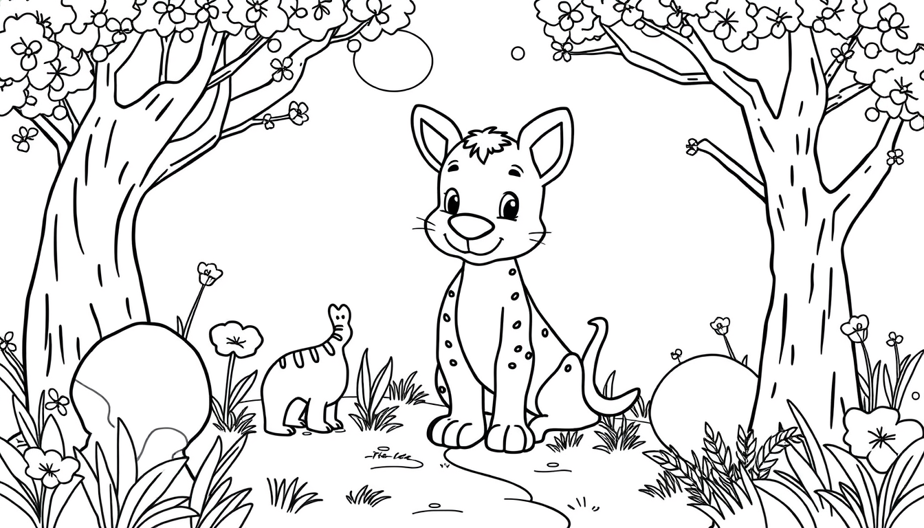 AI Coloring Page idea created from the prompt: black-and-white coloring page, bold clean outlines, large enclosed areas, no shading, j ai envis de fair une carte d invitation pour garcon 