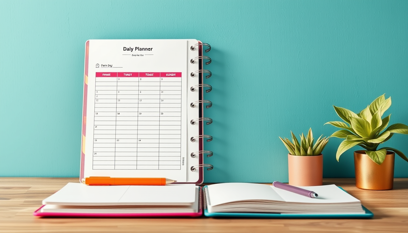 Main art studio: i want to design a daily planner that i can use for my daily life and its very organized a4 size and very good to use
