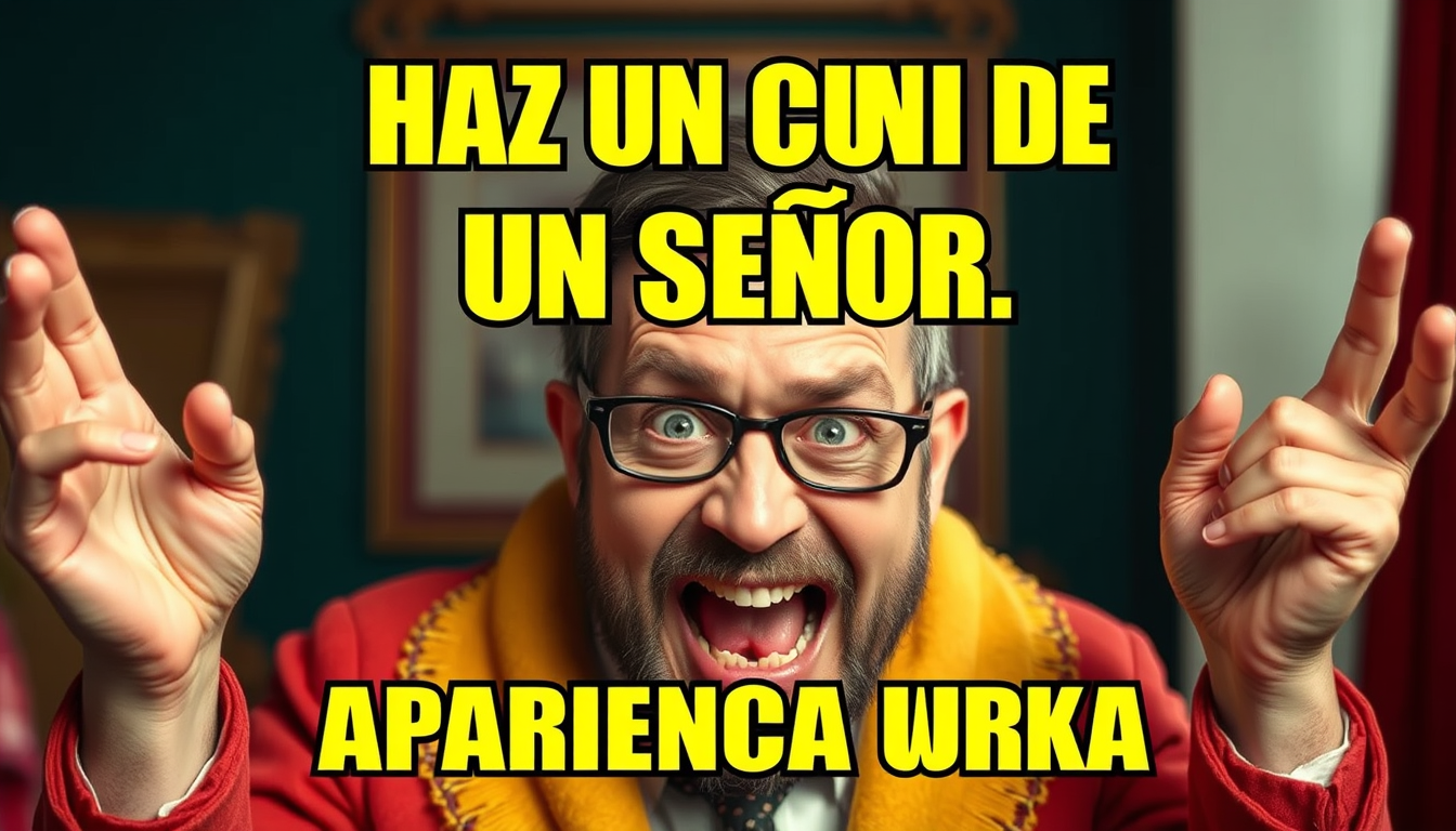 Meme idea: meme image, bold funny visual, exaggerated expressive subject, space for caption, Haz un curis de un señor con apariencia turca , shareable meme art
