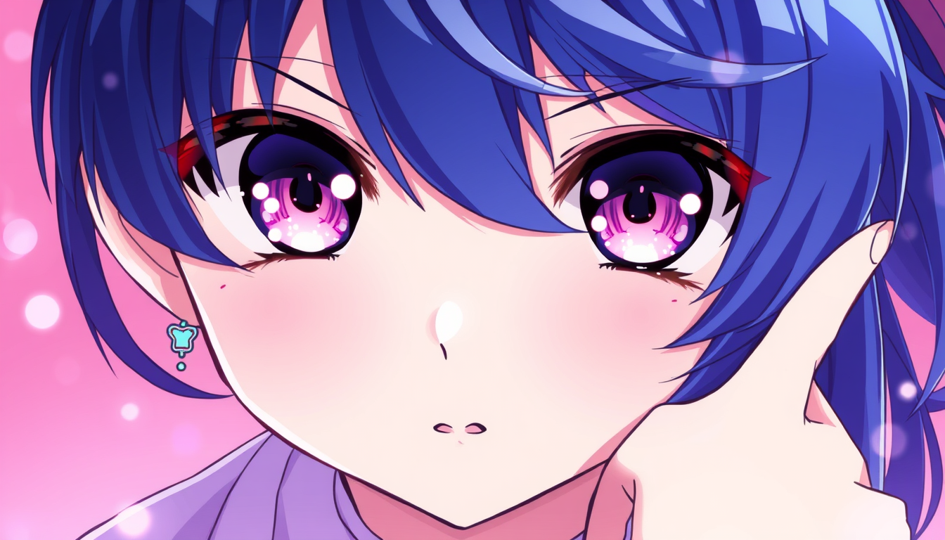 Anime idea: anime style, vibrant colors, expressive eyes, احمد , detailed anime illustration