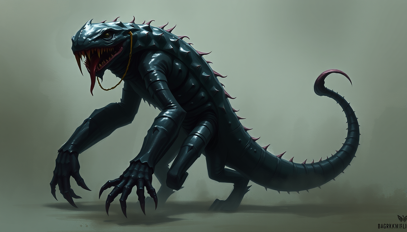 Main art studio: DARK LEECH, TWO LEGS, TWO ARMS, ONE TAIL, HUNGRY, GIANT