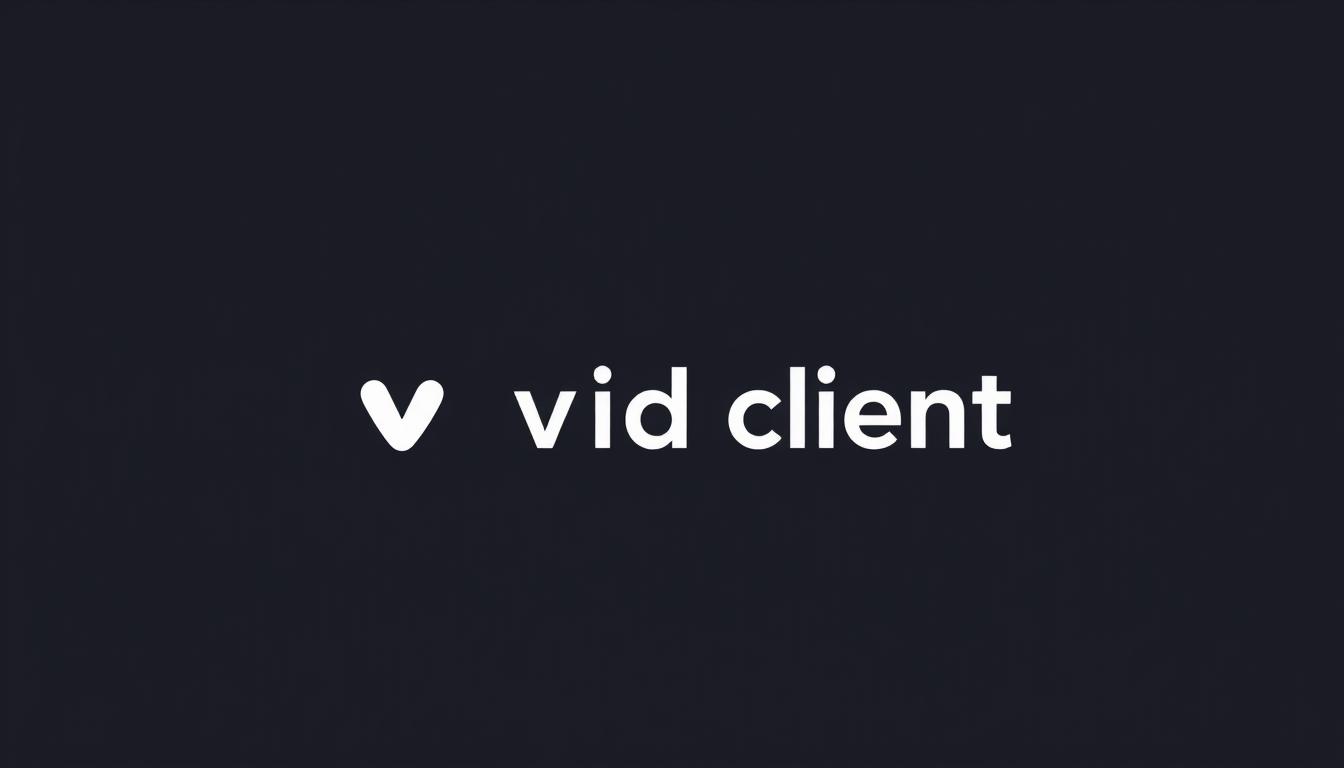 Logo idea: logo design, clean minimal mark, bold simple shapes, balanced composition, baue mir ein logo für eine software namens void client halte dich streng an