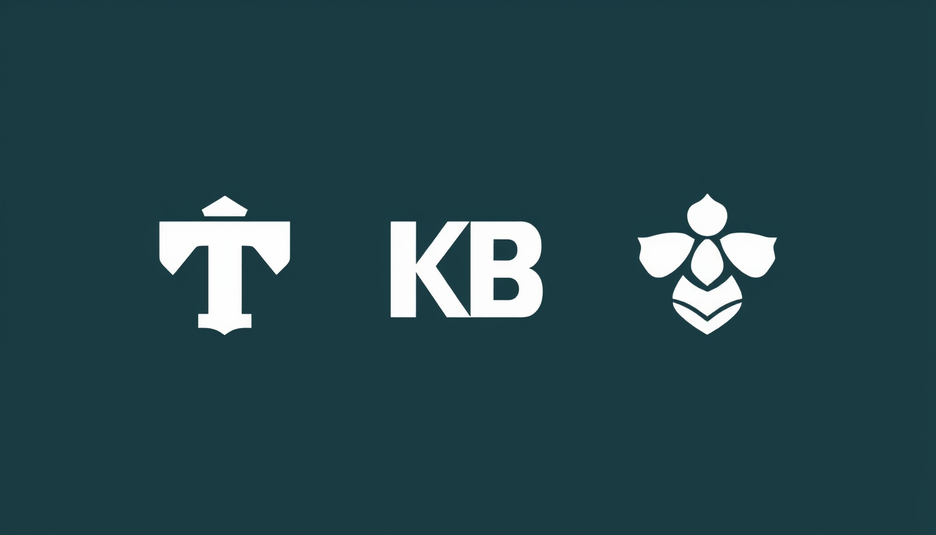 Main art studio: create me a formal serius, no text teams logo with the initials KB