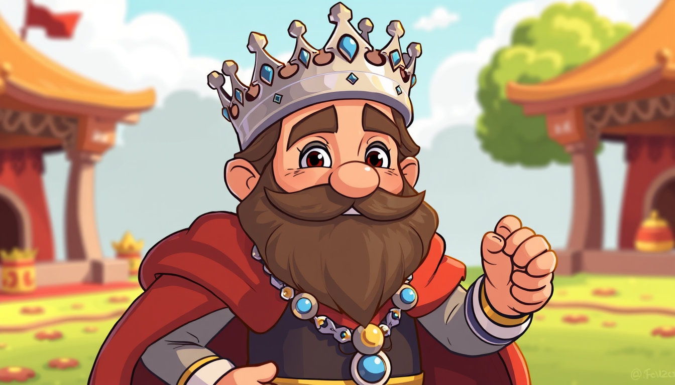 Main art studio: Make a cartoon style king oout of caramell