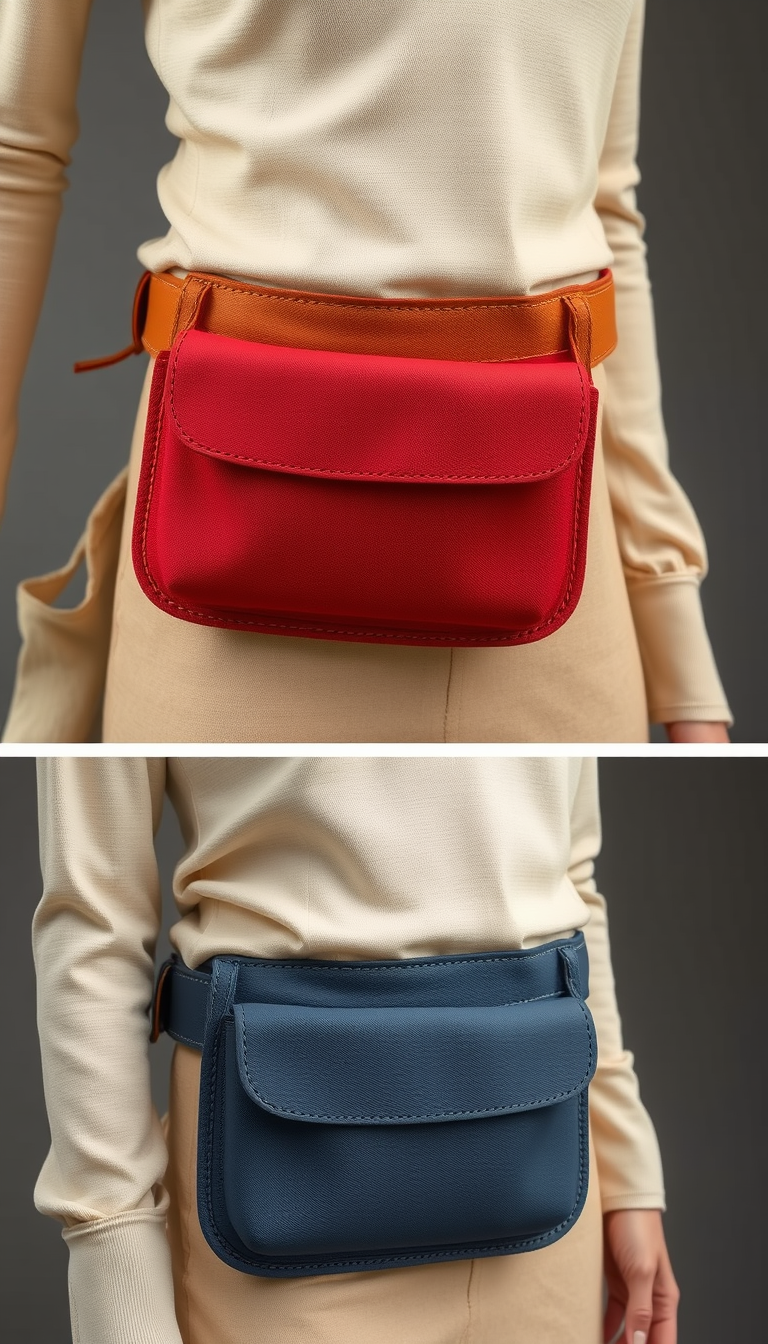 Main art studio: Use both reference images to recreate the original design as faithfully as possible. Preserve the original shape, colors, materials, details, and belt