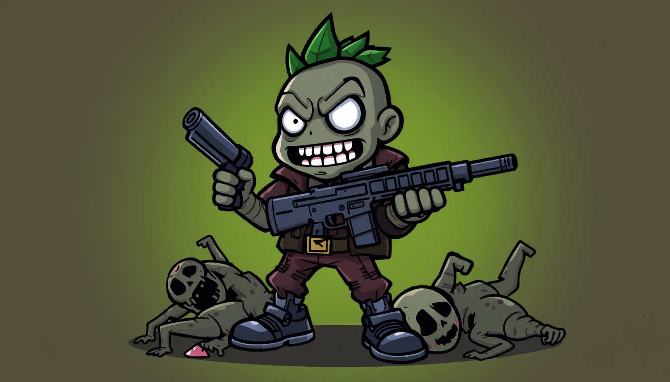 Main art studio: Please create mascot to be used as display pic on twitch. I want it to incorporate my user name which is Kid_Cannabis. I play dayz so want it to incor