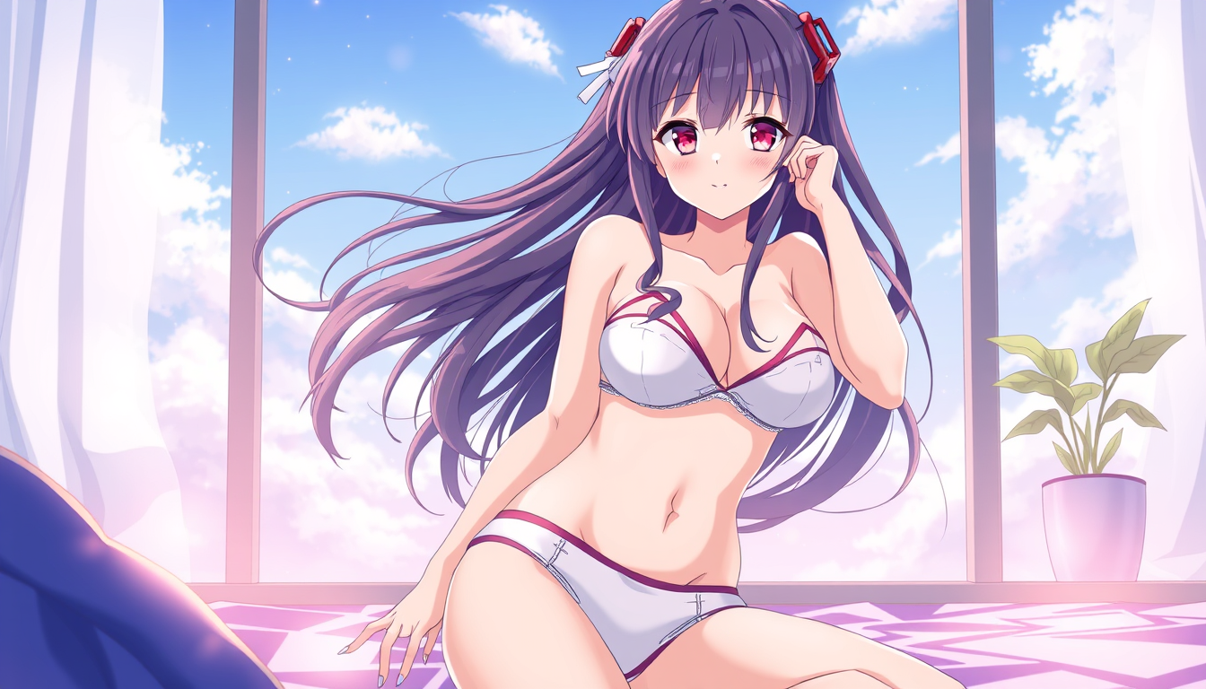 Main art studio: An Anime Girl with only underwear