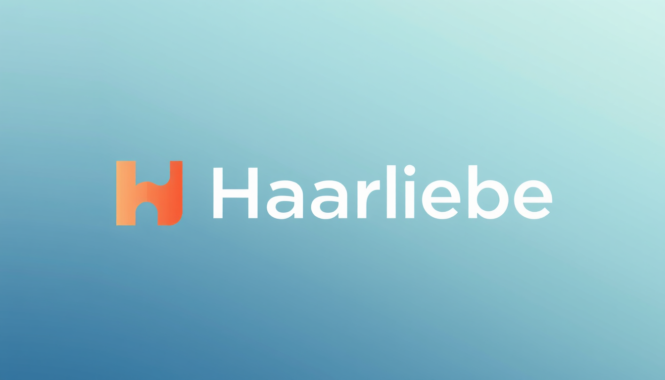 Logo idea: logo design, clean minimal mark, bold simple shapes, balanced composition, Haarliebe , versatile brand logo