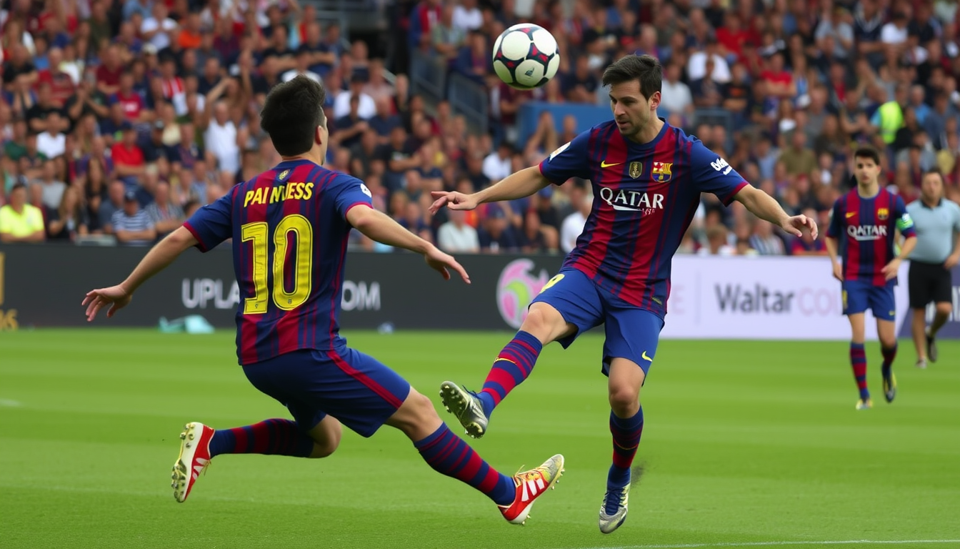 Main art studio: Pedri spielt einen perfekten Pass in einem Fc Barcelona spiel