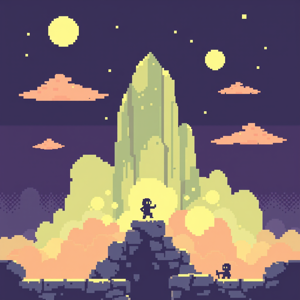 AI Pixel Art idea created from the prompt: pixel art, 32x32 sprite scale, limited palette, retro 16-bit game art, Un fantasma de 16x16 cuadrados cute , crisp pixel perfect, indie-game