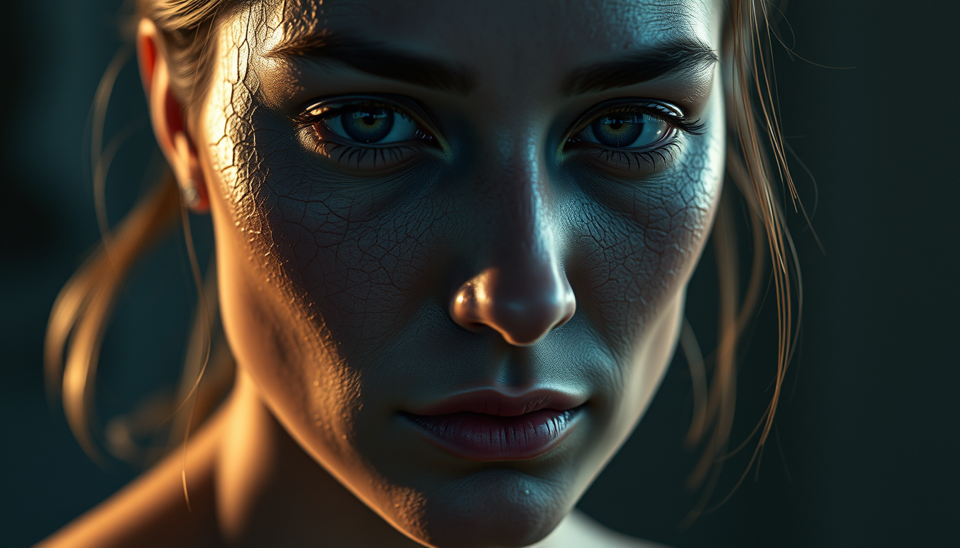 Realistic Images idea: photorealistic generated image, natural materials and skin texture, physically plausible lighting, A Woman , coherent depth, restrained color, detaile