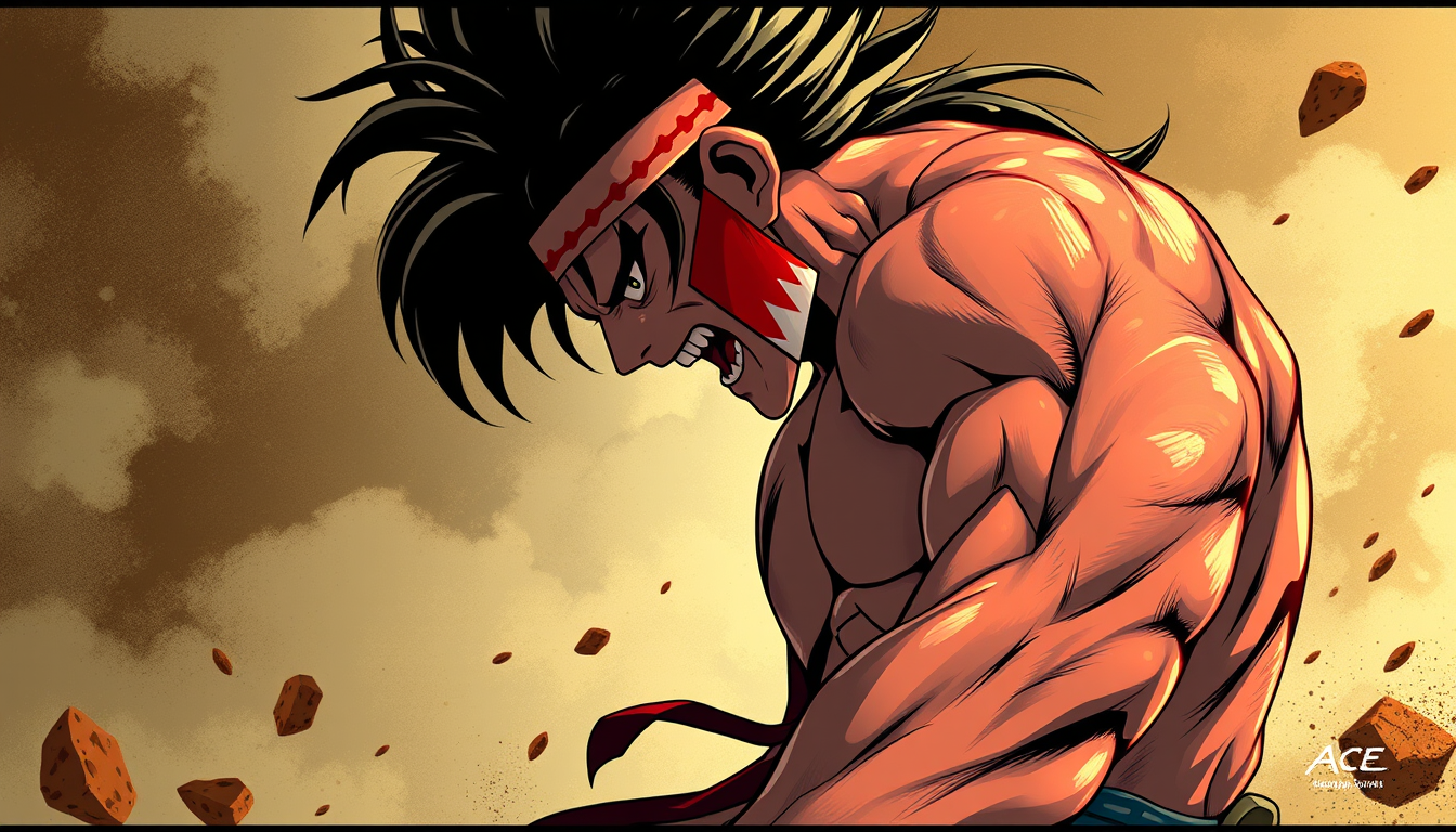 AI Art prompt example created from the prompt: Queria uma foto minha em desenho com chapéu do Ace e segurando uma Akuma no mi