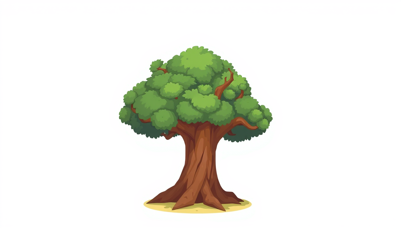Game Asset idea created from the prompt: 2D game asset, clean isolated object, consistent art style, Un tronco de árbol individual, estilo 2D para videojuego, completamente visible,