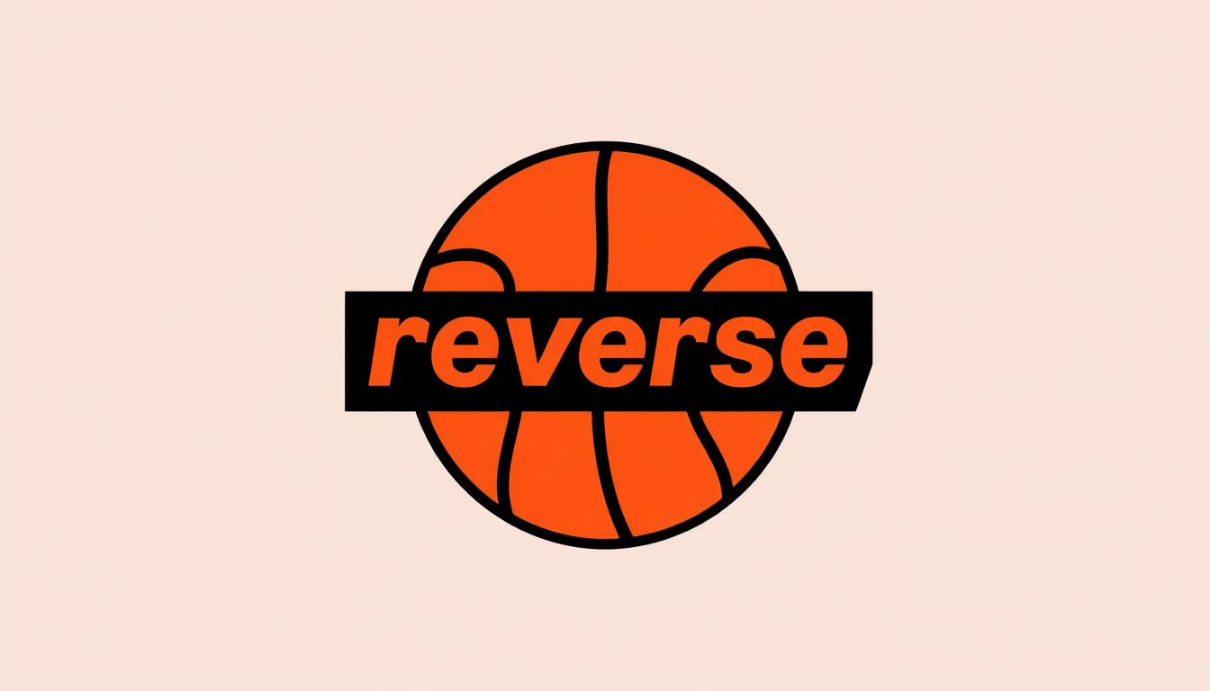 Main art studio: Logo für marke rev(her)se für basketballkleidung für frauen wie könnte ein logo aussehen bei dem das wort reverse sichtbar wird aber auch her