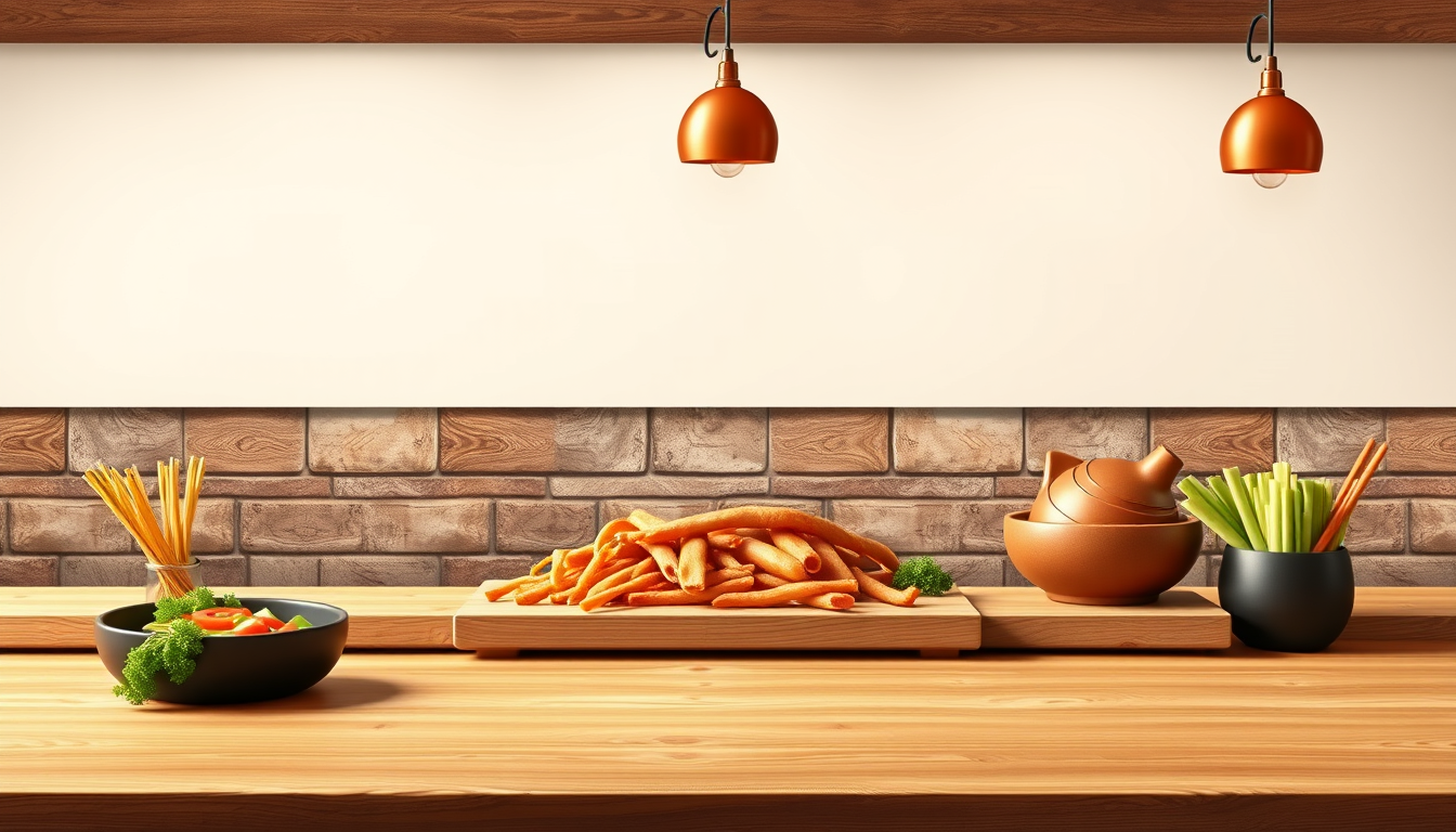 Banner idea created from the prompt: banner design, wide horizontal layout, strong focal point, clean negative space, space for headline, banner warung makan ukuran 50cm x 180cm