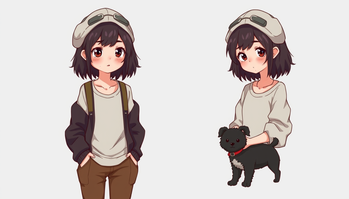 Characters idea: original character design, detailed outfit and accessories, expressive personality, Lonely, mean, young 16 years old, not liked by others, scared and 
