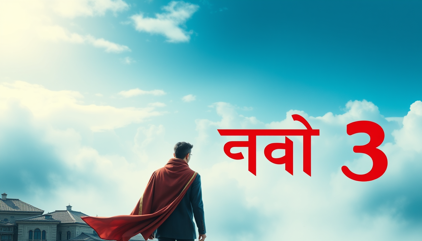 Main art studio: 🎬 सीन 3 — खेत में रहस्य वही ग्रामीण युवक सफेद कुर्ता और नीली धोती पहने हुए खेत के किनारे एक पुराना लकड़ी का संदूक देखकर हैरान खड़ा है, वह धीरे-धीरे स