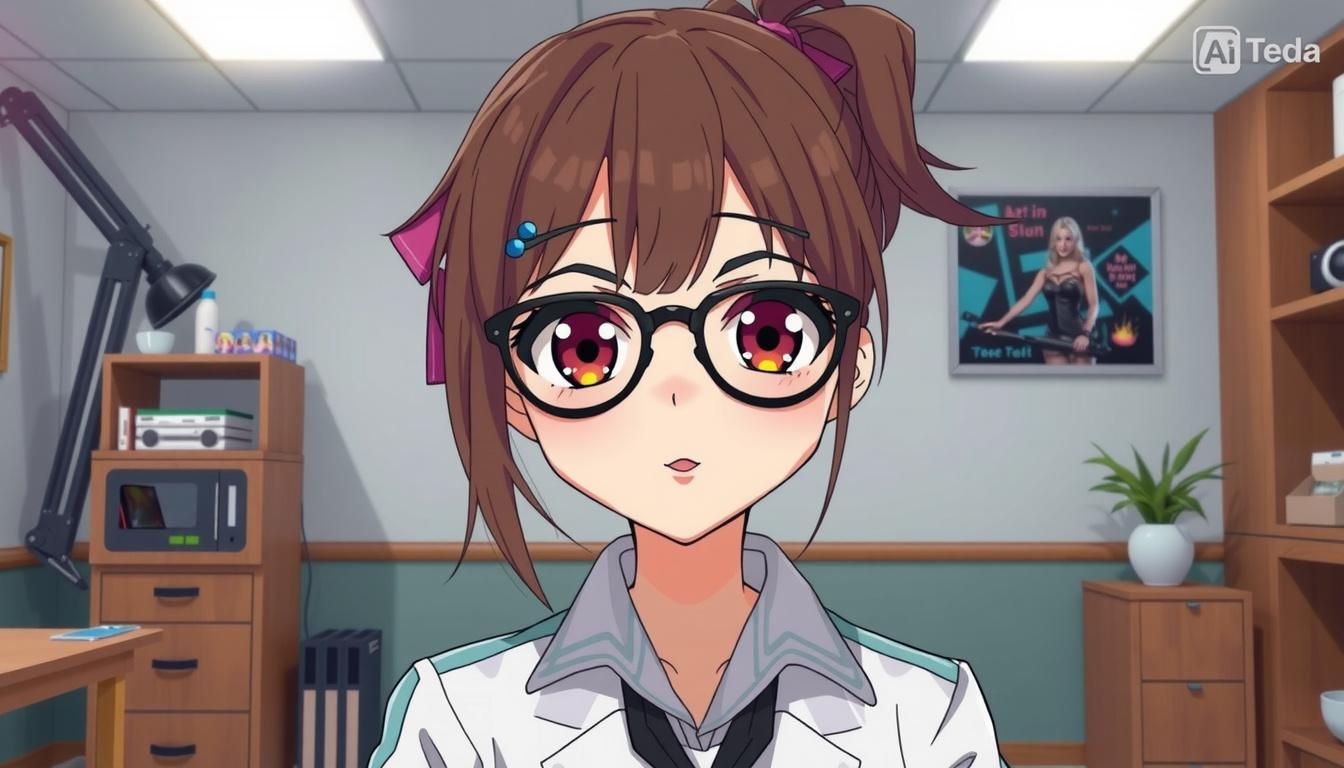 VTuber Avatar idea created from the prompt: vtuber avatar, anime style bust, expressive eyes, streaming overlay ready, make them shy and smile , clean vtuber character art