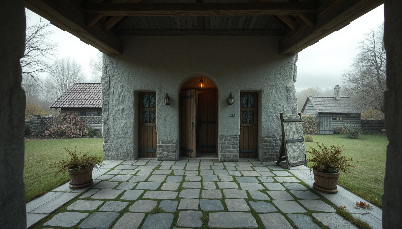 Main art studio: Innenansicht eines Hauses(Düster) Mit 2 Türen, neben jeder Tür Steht eine ALSO 2 Personen !!!. 64 BIt version
