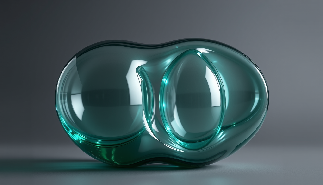 Main art studio: 4 klein bottles nested inside each other with a biconcave base
