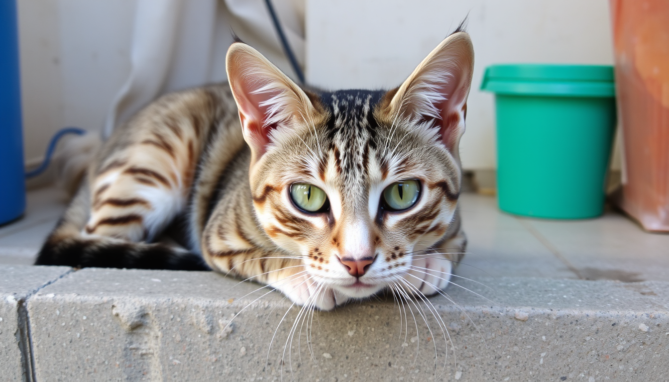 Main art studio: Un chat