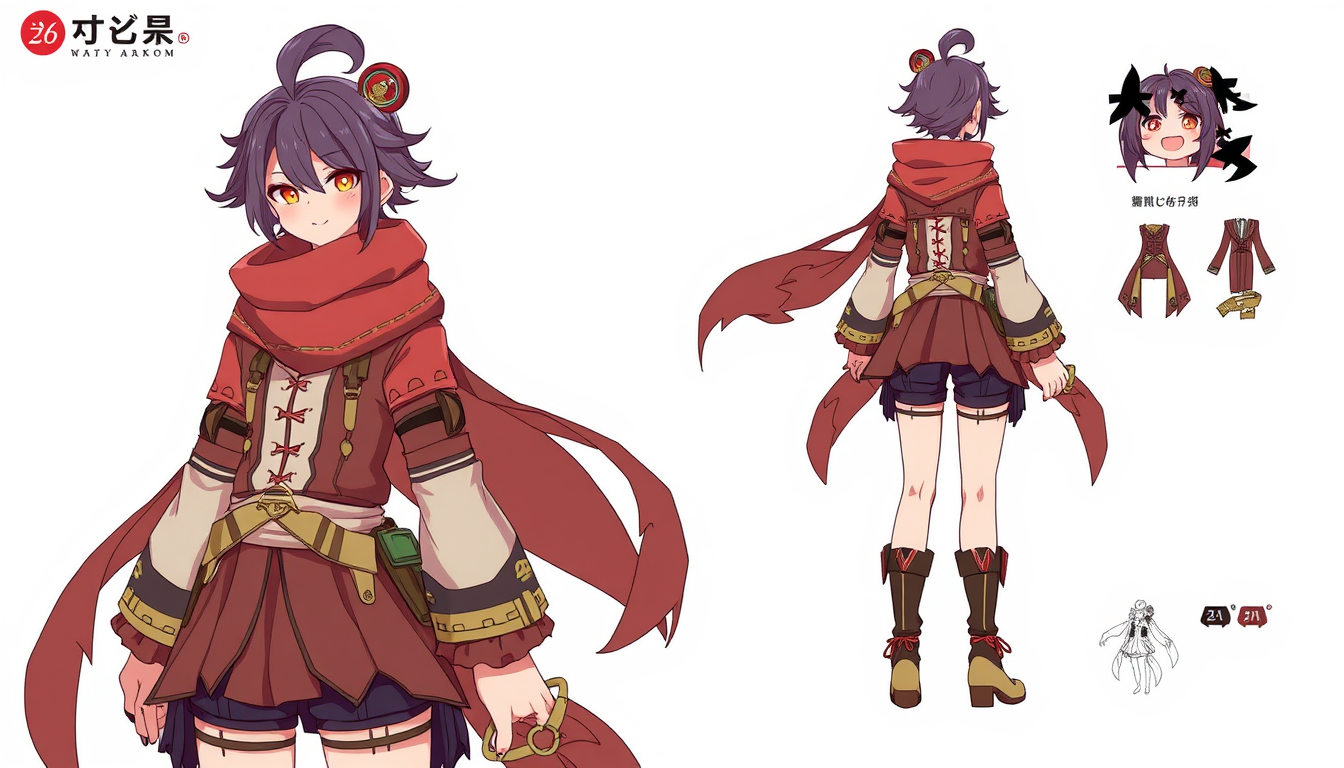 Character idea created from the prompt: original character design, detailed outfit and accessories, expressive personality, アニメ進撃の巨人の絵柄で、茶髪の目までかかるセンター分けで後ろ髪は短くて男みたいに短いボーイッシュで茶色く二重の
