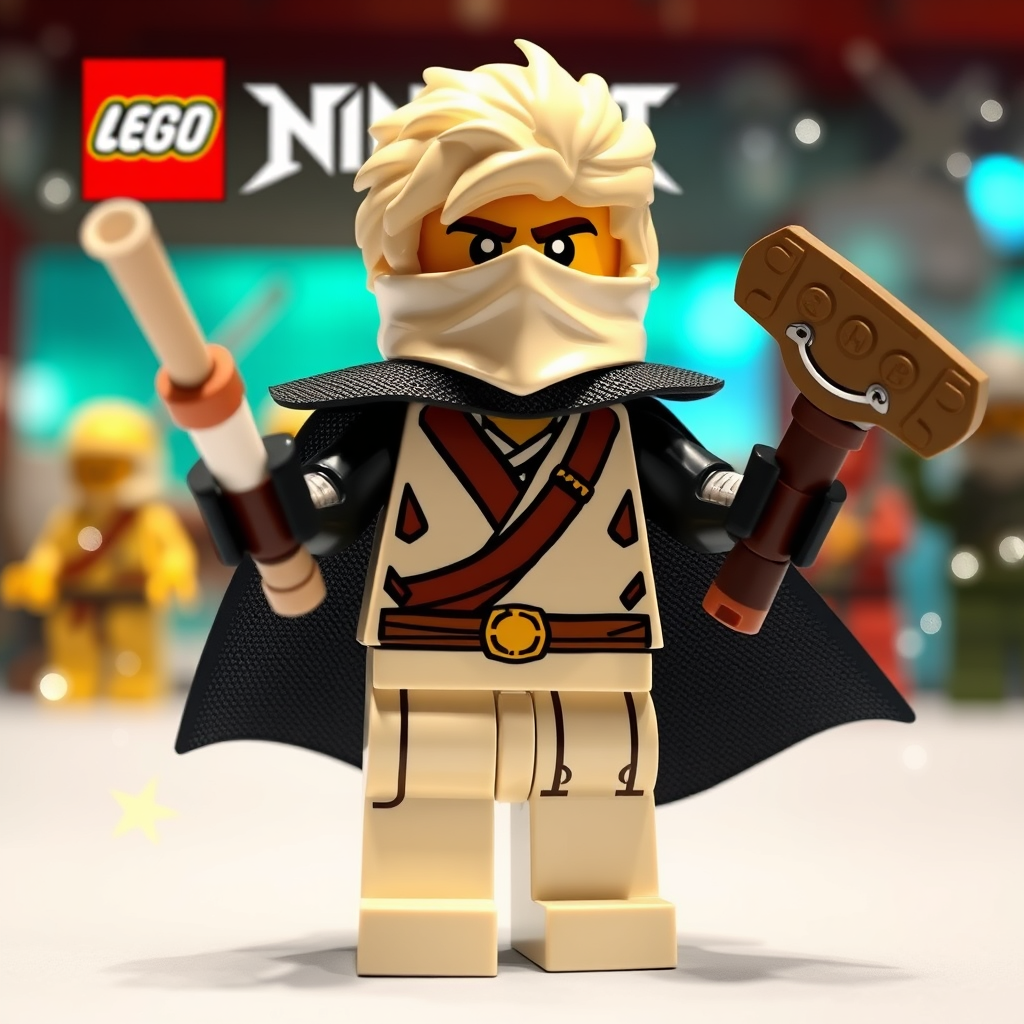 Main art studio: Lloyd dans ninjago cheuveux blanc