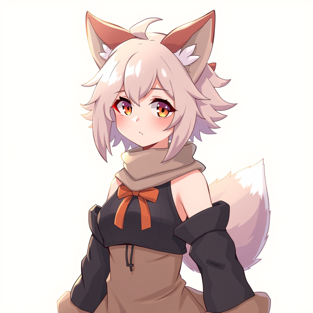 Main art studio: furry, female anime-style furry character