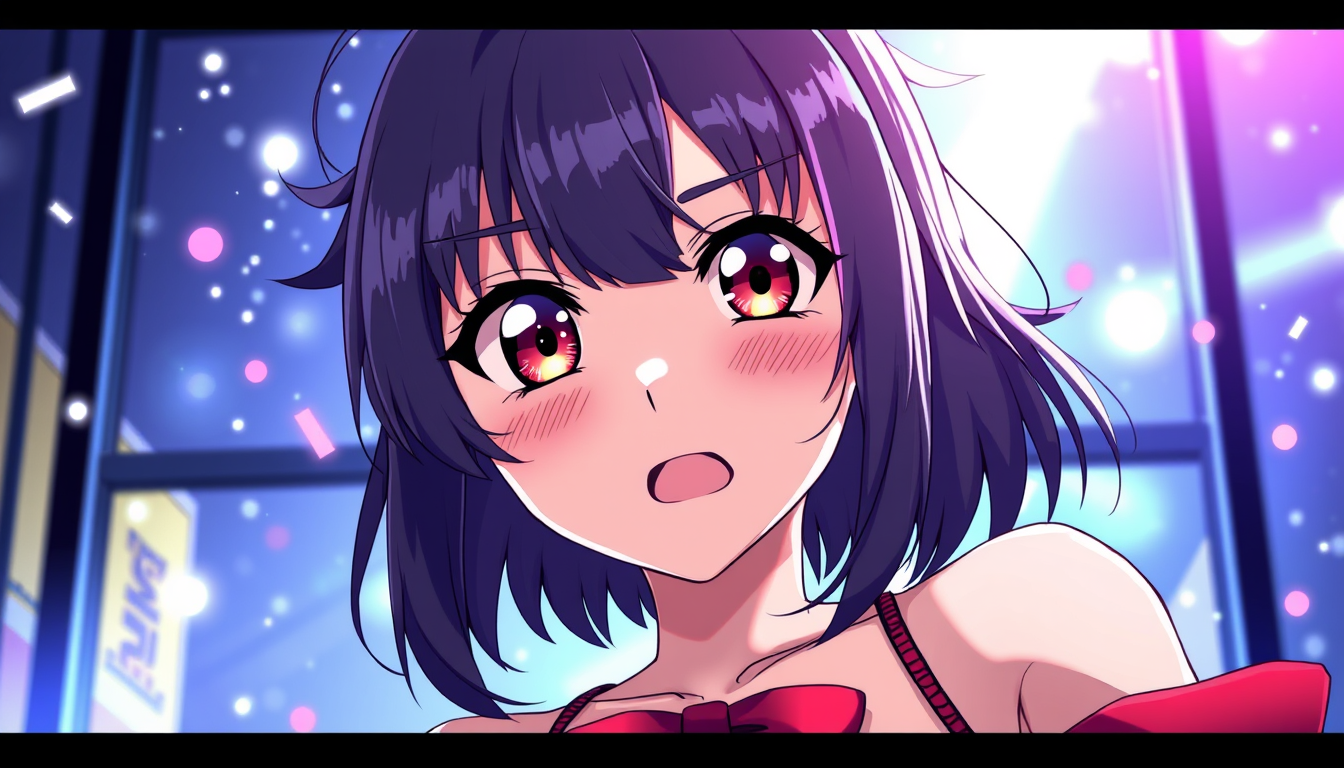 Anime idea: anime style, vibrant colors, expressive eyes, Boob , detailed anime illustration