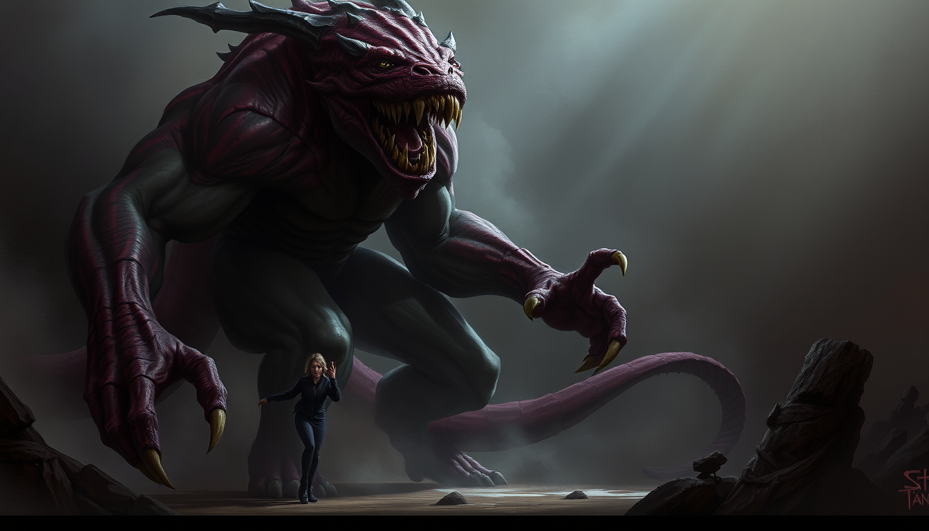 Monsters idea: original monster concept art, detailed creature design, dramatic lighting, Hazme un monstruo que sea un pitillo hazme un monstruo que sea un pitilloaz