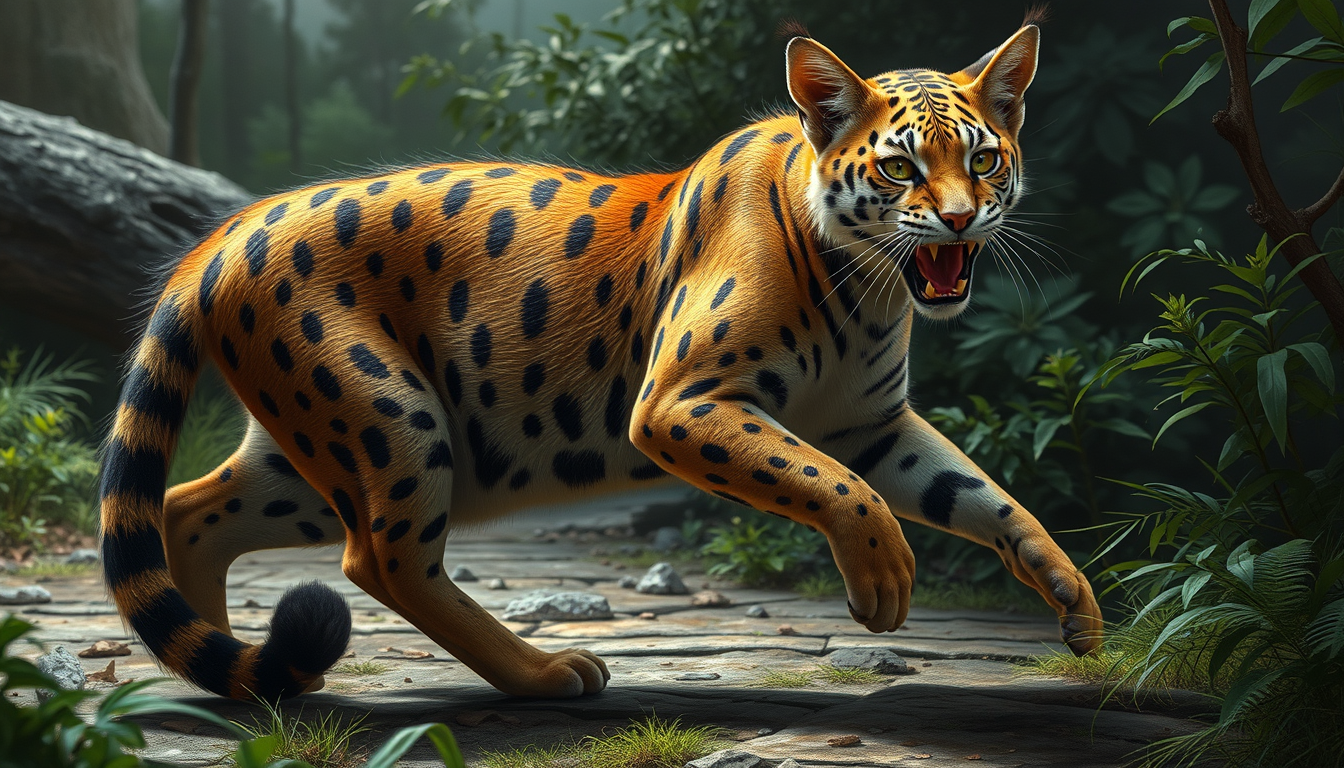 Animals idea: original animal image, coherent anatomy and species traits, expressive natural pose, gato , habitat-aware composition, detailed surface texture, inten
