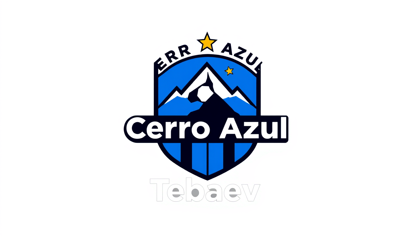 Logo idea: logo design, clean minimal mark, bold simple shapes, balanced composition, Diseñame el logo de mi equipo de fútbol, en la parte superior le agregas pa