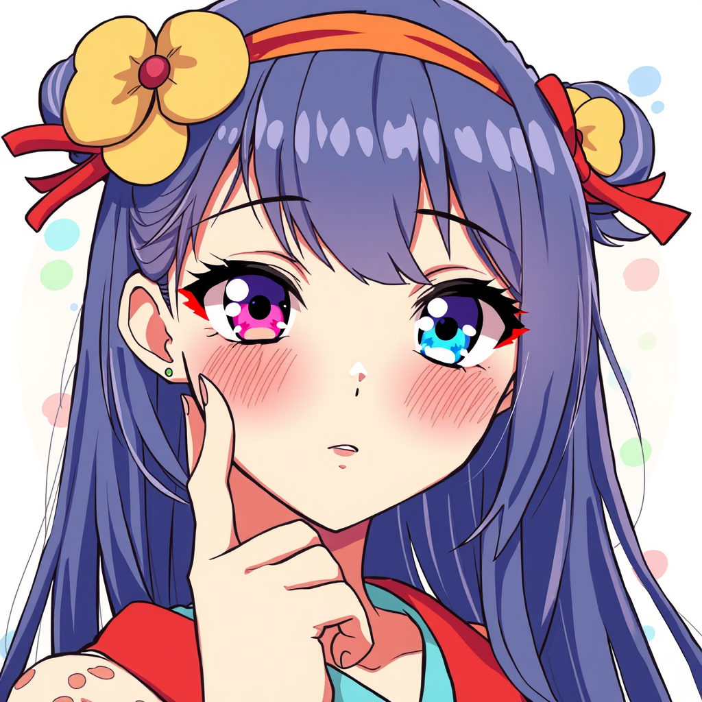 Anime idea: anime style, vibrant colors, expressive eyes, donna , detailed anime illustration