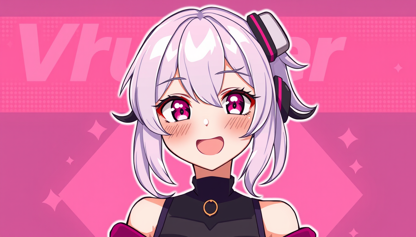 VTuber idea: vtuber avatar character, anime style, expressive face, streaming-ready design, hot waifu , clean vtuber model illustration