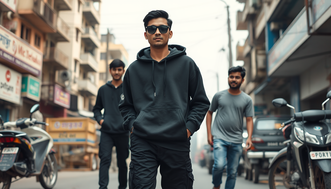 Main art studio: Create a realistic cinematic short film set in the streets of Dhaka, Bangladesh. Maintain the same five characters throughout the film. Main Character