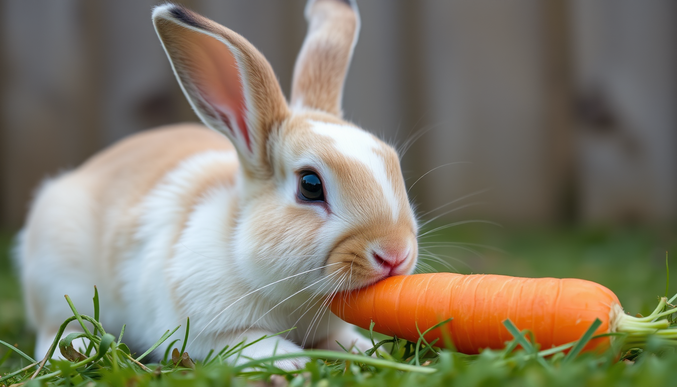 Main art studio: a rabbit eting a carrot