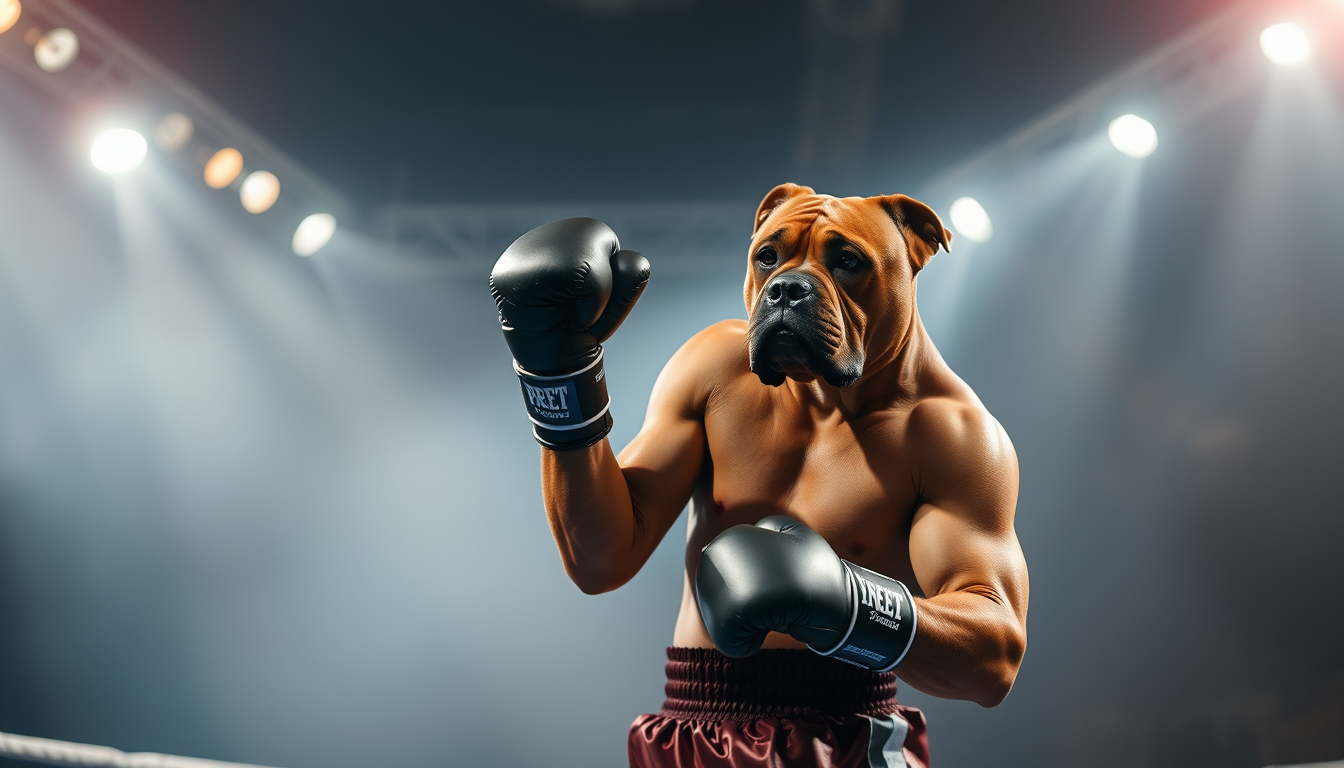 Main art studio: boxer