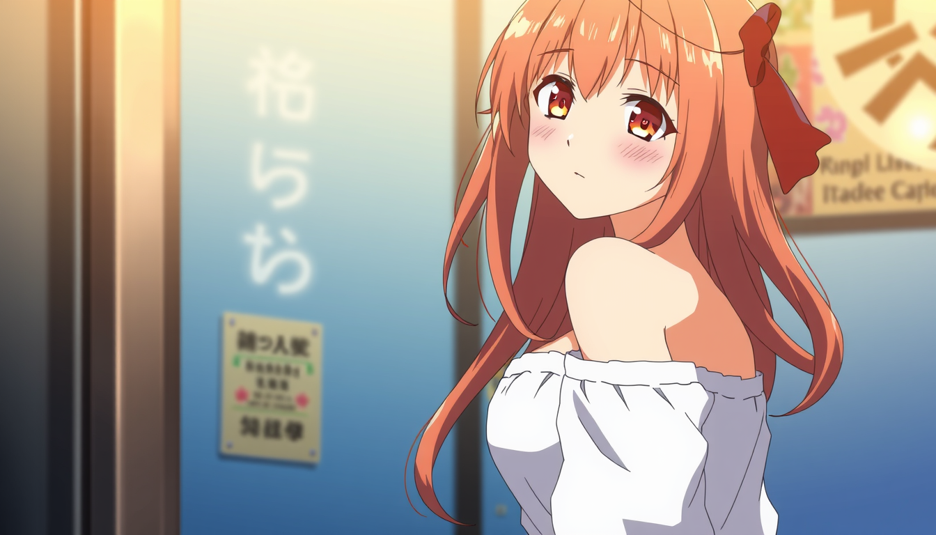 Main art studio: Anime girl with sexy ass