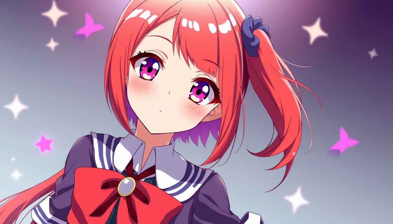 Anime idea: anime style, vibrant colors, expressive eyes, Una chica de cabello rubio con atuendo de uniforme estilo alumna escuela de magia , detailed anime illus